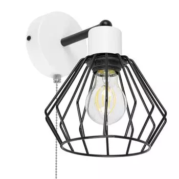 Белый настенный светильник с выключателем SHWAND-BR-OST1010WE настенный светильник alfalux