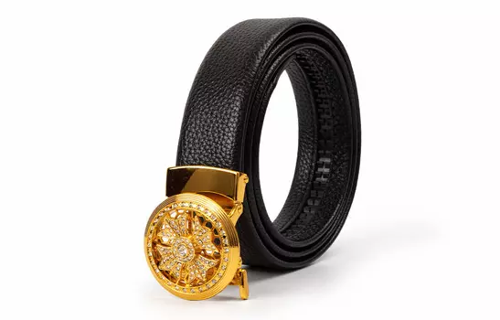 Белый объемный мужской кожаный ремень BAIJUAN, Подарочная коробка с серебряной пряжкой и черным поясом