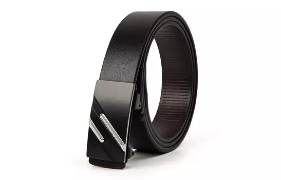 Белый объемный мужской кожаный ремень BAIJUAN, Подарочная коробка для черного ремня с золотой пряжкой