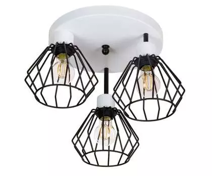 Белый потолочный светильник BR-OST3030WE потолочный светильник 3 лампы alfalux