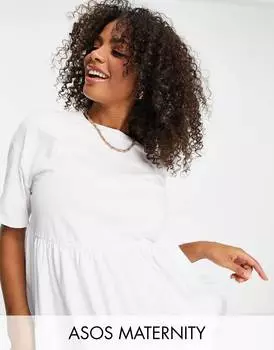 Белый повседневный свободный топ ASOS DESIGN Maternity