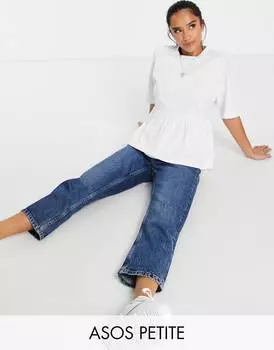 Белый повседневный свободный топ ASOS DESIGN Petite