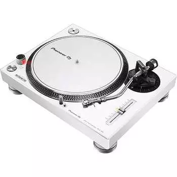 Белый проигрыватель Pioneer PLX-500-W с прямым приводом PLX-500-W Direct Drive Turntable in White