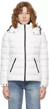 Белый пуховик Bady Moncler