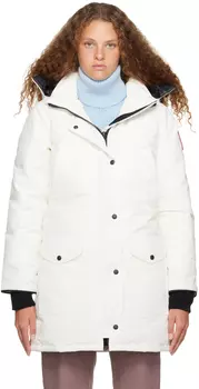Белый пуховик Canada Goose Trillium