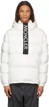 Белый пуховик Maury Moncler