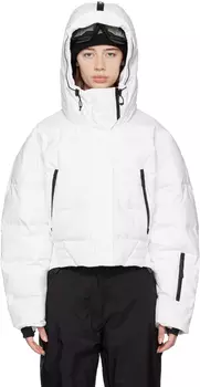 Белый пуховик Monica Templa