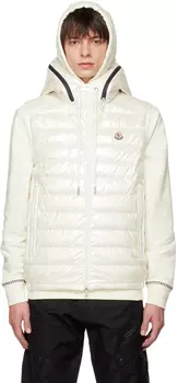 Белый пуховый жилет Акаиши Moncler