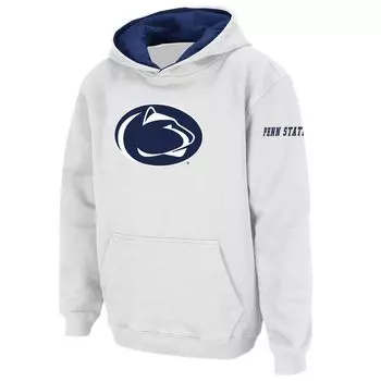 Белый пуловер с капюшоном и большим логотипом Youth Stadium Athletic Penn State Nittany Lions Unbranded