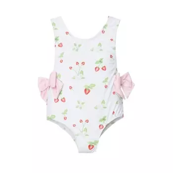 Белый разноцветный купальник Girl's Daisies & Berries Swim sal & pimenta