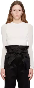 Белый свитер из бусины Max Mara