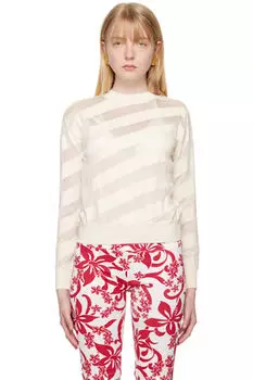 Белый свитер из зебары Gimaguas