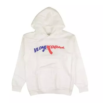 Белый свитер с капюшоном и пуловером Kodak Vlone, белый