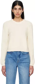 Белый свитер с регланами Joseph