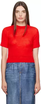 Белый свитер с вышивкой Jil Sander