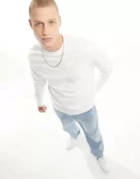 Белый свитшот ASOS DESIGN