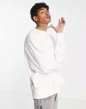 Белый свитшот COLLUSION с университетской вышивкой