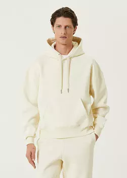 Белый свитшот из органического хлопка с капюшоном Ami