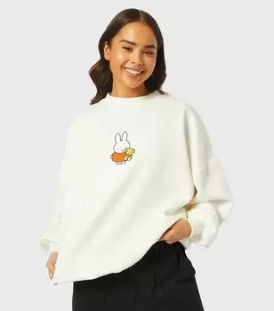 Белый свитшот Miffy скиннидип Skinnydip, белый