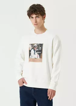 Белый свитшот с принтом Limitato