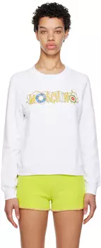 Белый свитшот в морском стиле Moschino