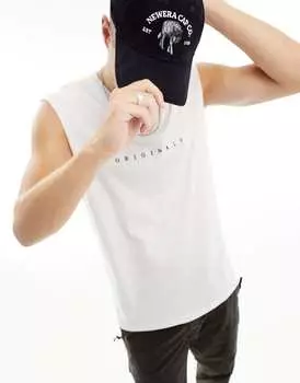 Белый свободный жилет Jack & Jones Originals с логотипом Originals