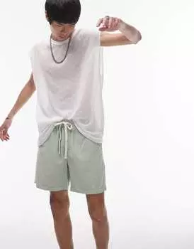 Белый текстурный жилет оверсайз Topman