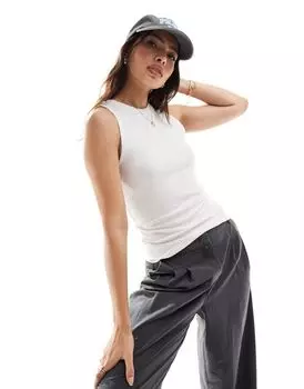 Белый топ без рукавов Object