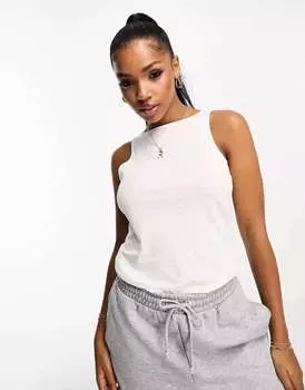 Белый топ New Look с разрезом на воротнике