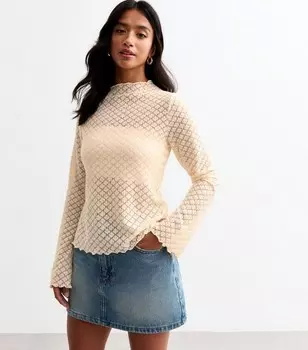 Белый топ Petite Off White Soft Touch с начесом в виде пуантов New Look, белый