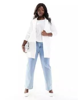 Белый трикотажный пиджак Yours