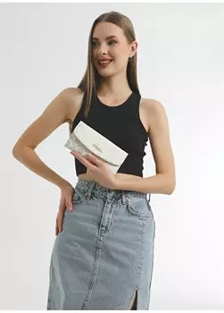 Белый женский кошелек Fossil