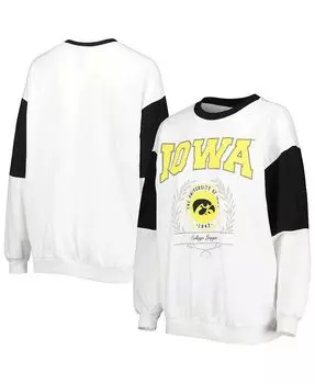 Белый женский пуловер Iowa Hawkeyes It's A Vibe Dolman свитшот Gameday Couture, белый