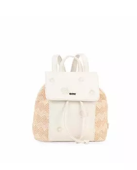 Белый женский рюкзак с защитой от краж Basel с регулируемым шнурком SKPAT, белый