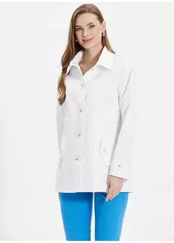 Белый женский тренч 24YSL9364 Selen, белый