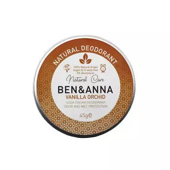 Ben&Anna Natural Deodorant натуральный крем-дезодорант в алюминиевой банке Ванильная орхидея 45г