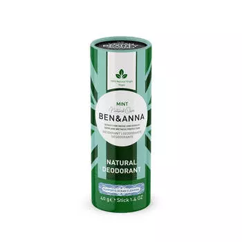 Ben&amp;Anna Натуральный дезодорант соды натуральный дезодорант на основе соды Мята картонная 40г