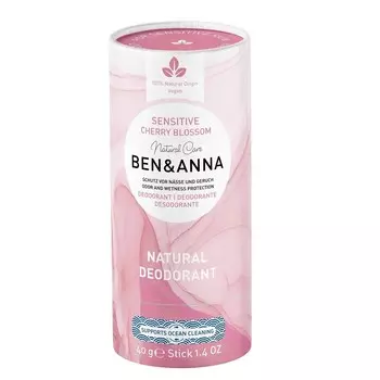 Ben&Anna,Natural Deodorant натуральный дезодорант без соды Sensitive Japan Cherry Blossom 40г