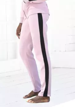 Bench Брюки для отдыха, с полосками по бокам и прямыми штанинами, костюм для отдыха Bench Loungewear, черный