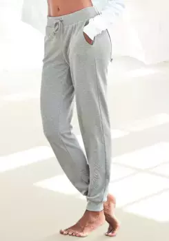 Bench Брюки для отдыха в стиле Loungewear с блестящей вышивкой логотипа, костюм для отдыха Bench Loungewear, серый