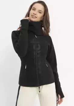 Bench Флисовая куртка "ФИНИШ" с логотипом, черный