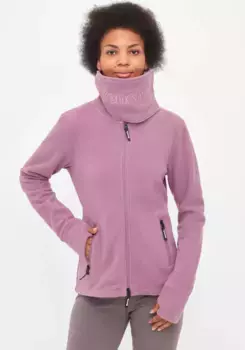 Bench Флисовая куртка "ВОРОНКА" (1 шт.), без капюшона, с вышивкой блестками, лиловый