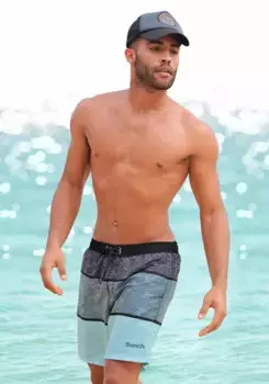 Bench Купальные шорты Mac в модном стиле в полоску, голубой