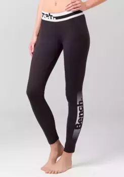 Bench Леггинсы с логотипом на манжетах, черно-белый