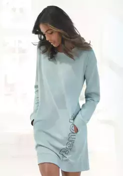 Bench Платье-свитшот Loungewear с логотипом сбоку Bench Loungewear, черный