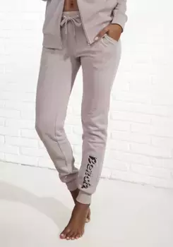 Bench Спортивные брюки для домашней одежды с логотипом и вышивкой, одежда для дома Bench Loungewear, розовый
