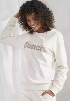 Bench Толстовка для отдыха с логотипом и вышивкой, костюм для отдыха Bench Loungewear, цвет Sand
