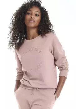 Bench Толстовка для отдыха "с вышивкой логотипа", с круглой вышивкой логотипа, костюм для отдыха Bench Loungewear, розовый