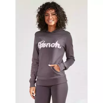Bench Толстовка с капюшоном и карманом-кенгуру, домашний костюм, толстовка с капюшоном Bench Loungewear, цвет Stone