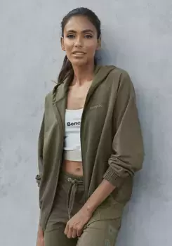 Bench Толстовка с капюшоном и спортивными разделительными швами, домашний костюм для отдыха Bench Loungewear, зеленый
